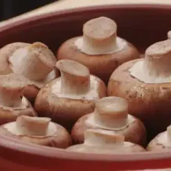 دانلود فوتیج قارچ‌های تازه چیده شده در آشپزخانه