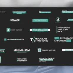 دانلود پروژه آماده افتر افکت مجموعه تایتل ساده Animated Titles Pack