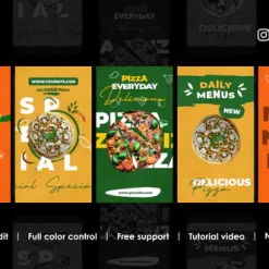 دانلود پروژه آماده پریمیر پرو ریلز اینستاگرام فست فود Fast Food Instagram Reels