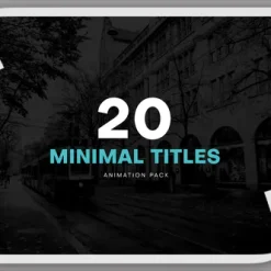 دانلود پروژه آماده افتر افکت تایتل مینیمال Minimal Titles
