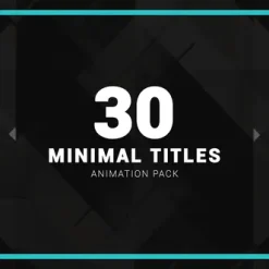 دانلود پروژه آماده پریمیر پرو 30 تایتل مینیمال Minimal Titles