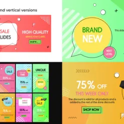 دانلود پروژه آماده پریمیر پرو اسلاید فروش گرد Rounded Sales Slides