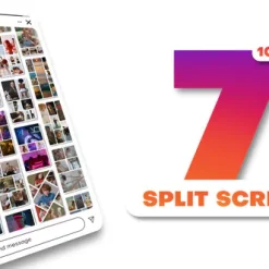 دانلود پروژه آماده پریمیر پرو مولتی اسکرین عمودی Vertical Multiscreen - 7 Split Screen