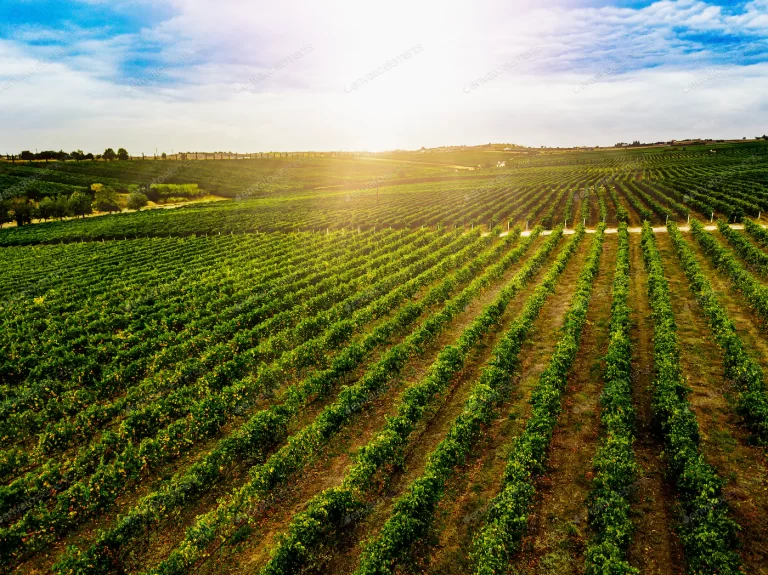 چشم انداز زیبای تاکستان