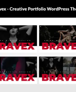 دانلود قالب وردپرس خلاقانه نمونه کار Bravex