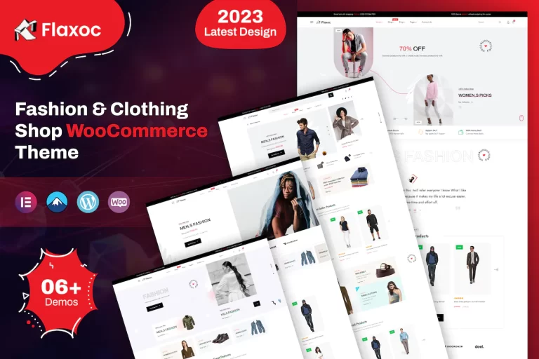 دانلود قالب وردپرس فروشگاه لباس Flaxoc - Fashion Store WooCommerce