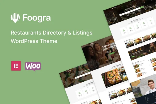 قالب وردپرس فهرست رستوران ها Foogra