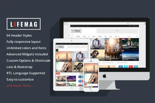 قالب وردپرس مجله ریسپانسیو LifeMag