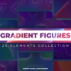 دانلود پروژه آماده افترافکت مجموعه پس زمینه گرادینت Gradient Figures Backgrounds