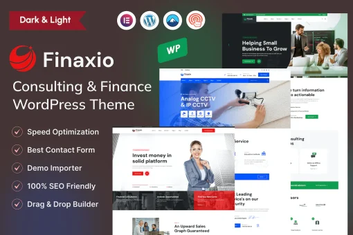قالب وردپرس مشاوره مالی Finaxio