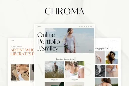 قالب وردپرس پورتفولیو و نمونه کار عکاسی Chroma