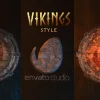 دانلود پروژه آماده افترافکت لوگو موشن سینمایی سپر وایکینگ ها Vikings Style Cinematic Shield Logo