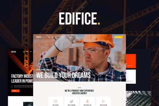 قالب وردپرس صنعتی Edifice