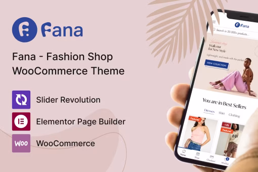 الب وردپرس فروشگاه پوشاک Fana