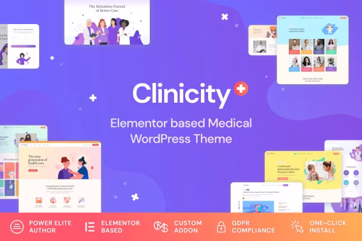 قالب وردپرس پزشکی سلامت Clinicity