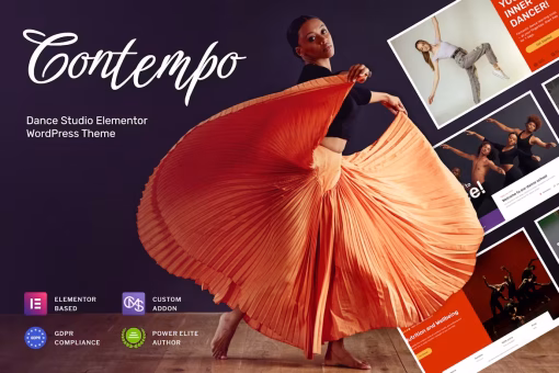 قالب وردپرس مدرسه رقص Contempo