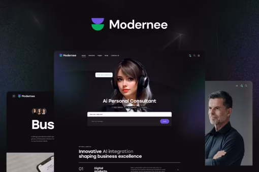 قالب وردپرس خلاقانه استارتاپ Modernee
