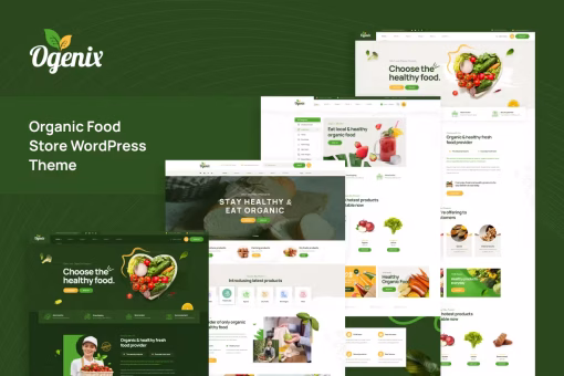 قالب وردپرس فروشگاه غذای ارگانیک Ogenix