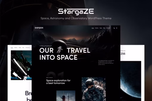 قالب وردپرس شرکت علمی تحقیقاتی Stargaze