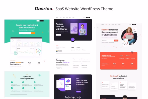 قالب وردپرس وب‌سایت سرویس Dasrico