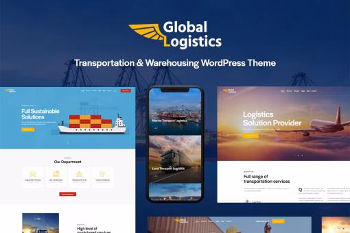 قالب وردپرس شرکت‌های لجستیک Global Logistics