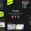 قالب وردپرس نمونه‌کار شرکتی Swak