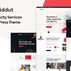 قالب وردپرس خدمات برق و الکتریک Biddut