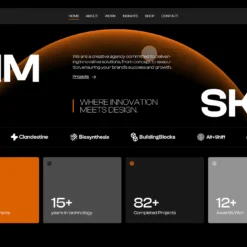 قالب وردپرس آژانس خلاقانه Darkyn