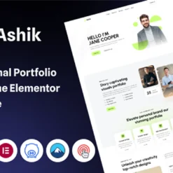 دانلود قالب وردپرس شخصی رزومه Ashik