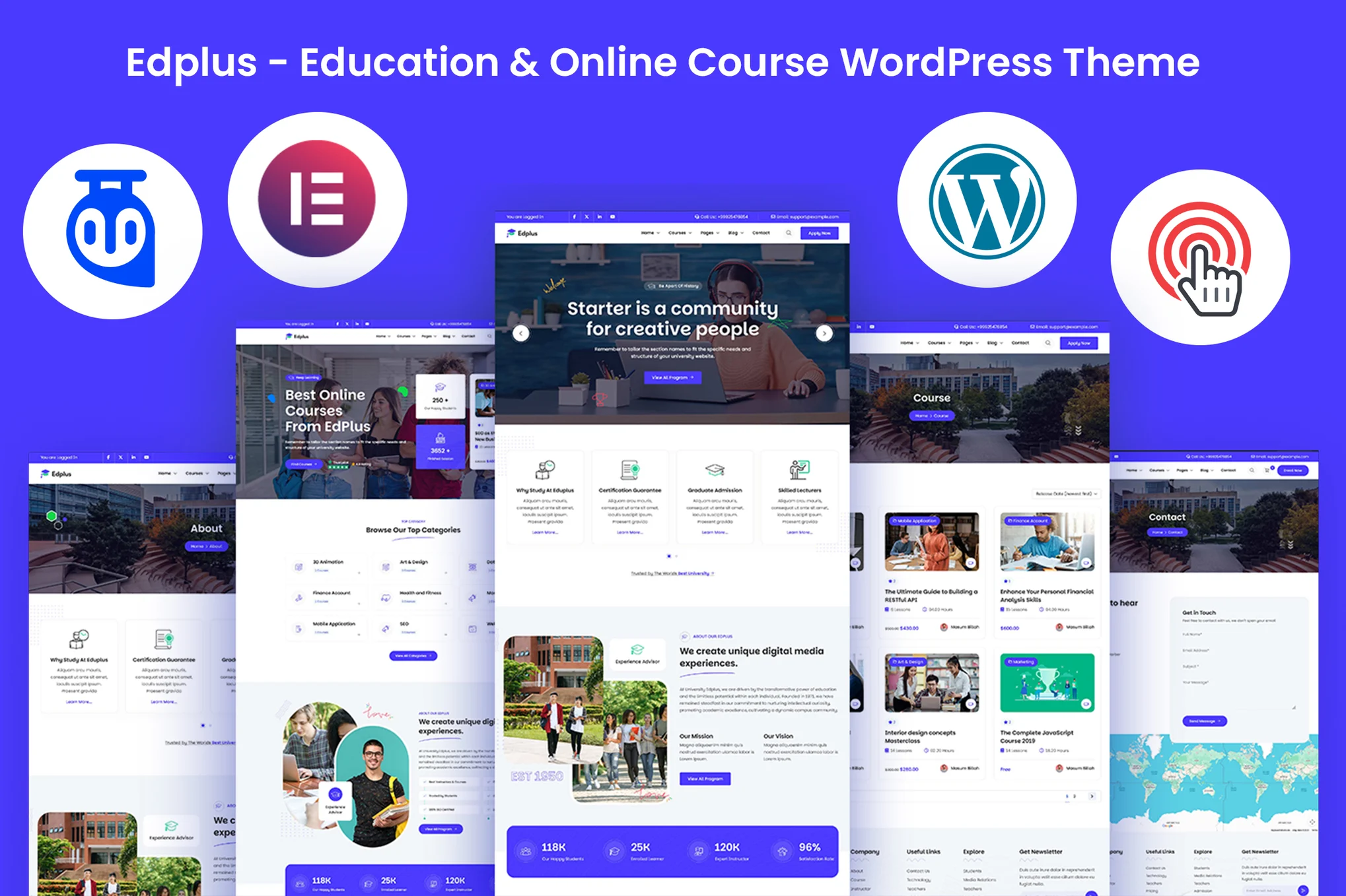 قالب وردپرس آموزشی و دورههای آنلاین Edplus
