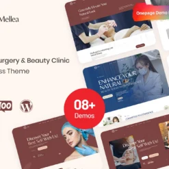 قالب وردپرس زیبایی و جراحی پلاستیک Mellea