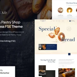 قالب وردپرس نان و شیرینی‌ Panbread
